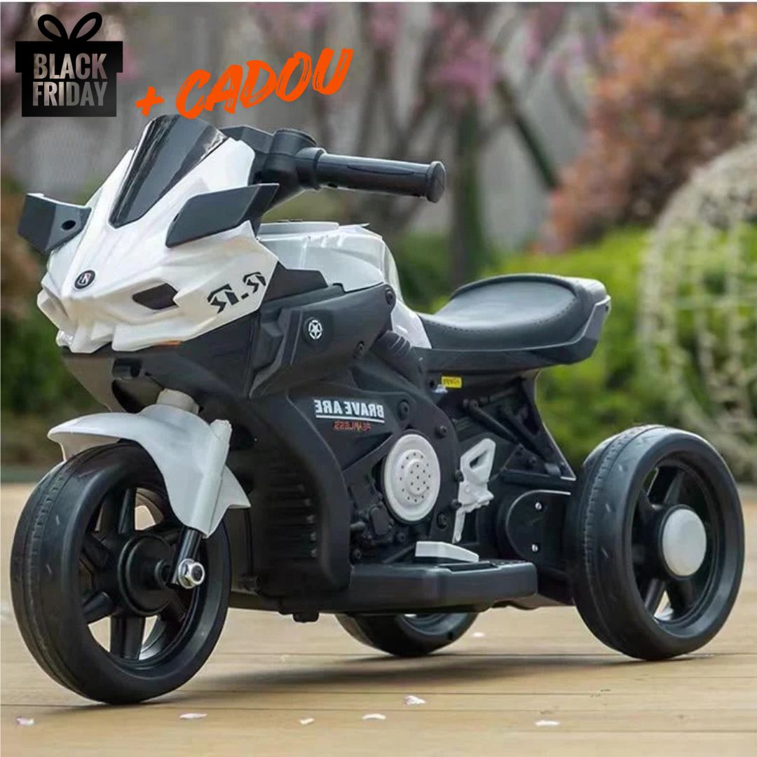 Tricicletă Electrică Formula TT pentru Copii 2–4 ani, 12V, Faruri LED și Muzică Integrată