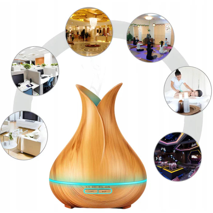 Set Difuzor aromaterapie si 12 uleiuri esentiale