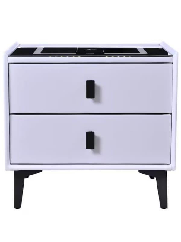 Noptieră Smart Multifuncțională PREMIUM Alb