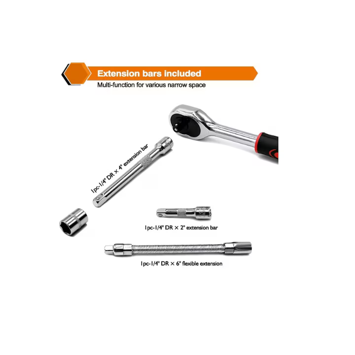 Set Complet de Scule Multifuncțional 48 Piese – Cutie Robuste pentru Reparații Auto, Bricolaj și Întreținere Casnică